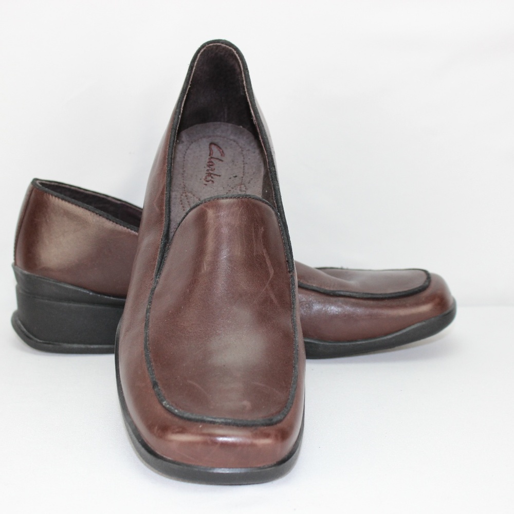 Clarks 74676 Womens US 8M Brown Loafer Leather
